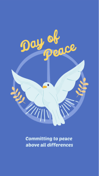 World Peace Dove Facebook Story Design
