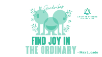 Finding Joy Quote Facebook event cover Image Preview