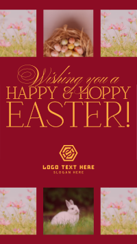 Rustic Easter Greeting Instagram story Image Preview