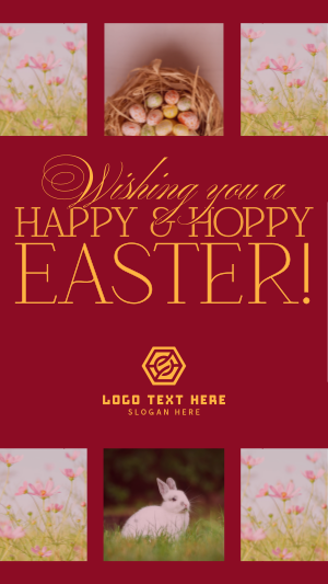 Rustic Easter Greeting Instagram story Image Preview
