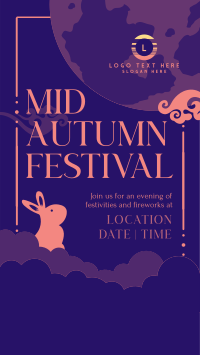 Mid Autumn Bunny YouTube Short Design