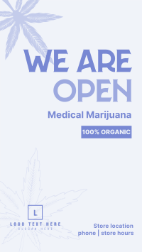 Order Organic Cannabis Facebook Story Design
