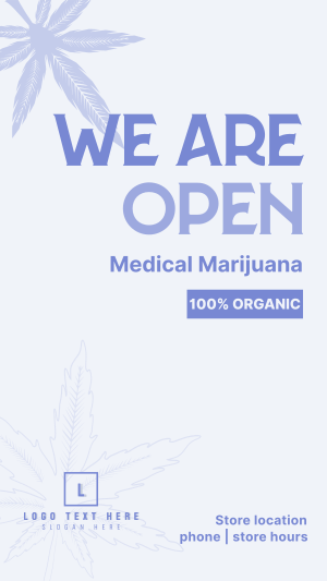 Order Organic Cannabis Facebook story Image Preview