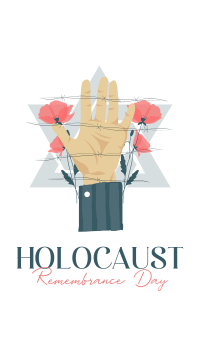 Remembering Holocaust Facebook Story Design