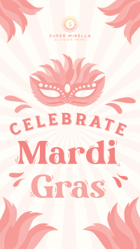 Celebrate Mardi Gras Facebook Story Image Preview