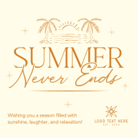 Summer Never Ends Instagram post Image Preview