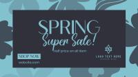 Spring Has Sprung Sale Facebook Event Cover Design
