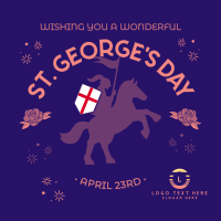 England St George Day Linkedin Post Design