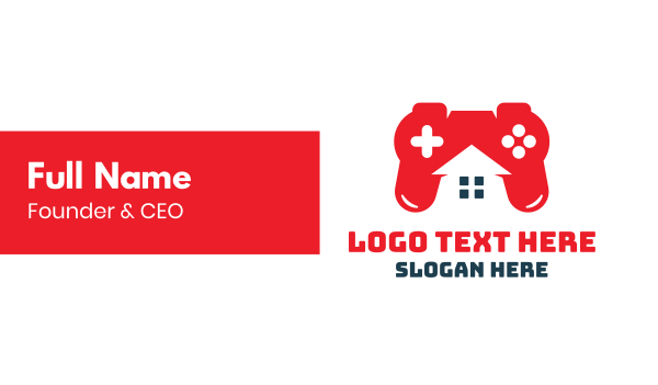 Gaming Controller Play House Business Card Design Image Preview
