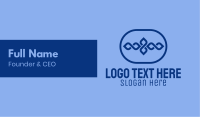 Blue Decor Emblem Business Card Design Image Preview