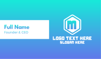 Simple Rounded Hexagon Lettermark Business Card Image Preview