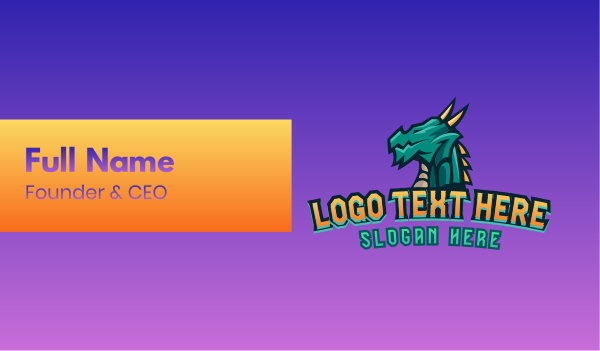 Dragon Esports Gaming Mascot Business Card Design Image Preview