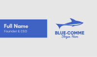 Blue Shark Business Card Image Preview