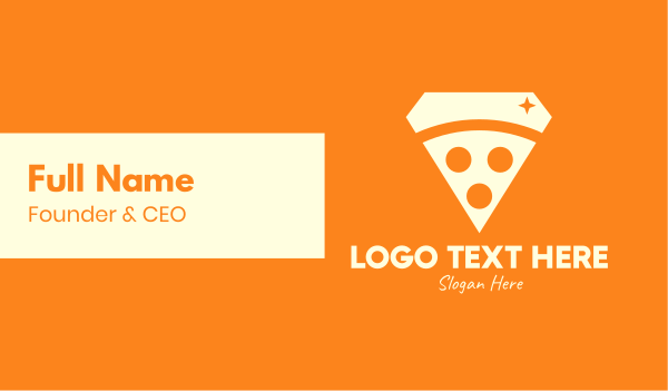 Shiny Pizza Restaurant Business Card Design Image Preview