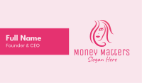 Pink Hair & Makeup Business Card Design