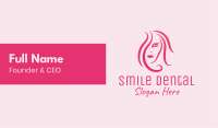 Pink Hair & Makeup Business Card Image Preview