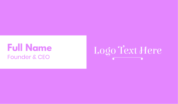 Cute Curly Wordmark Business Card Design Image Preview