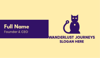 Modern Tech Cat Business Card Image Preview