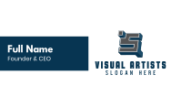 3D Graffiti Letter S Business Card Image Preview