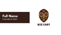 Tribal Art Mask Business Card Image Preview