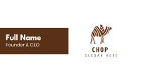 Mosaic Stripe Camel Business Card Image Preview