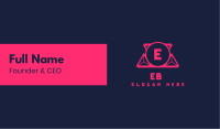 Esports Neon Letter Business Card Image Preview