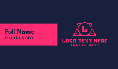 Esports Neon Letter Business Card Image Preview