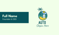 Tropical Beach House Business Card Image Preview