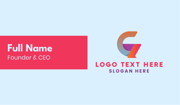 Digital Letter G  Business Card Design Image Preview