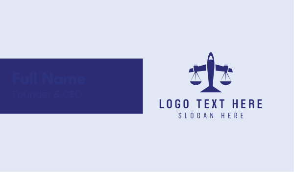 Blue Legal Plane Scales Business Card Design Image Preview