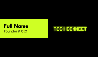 Tech Glow Text Business Card Image Preview