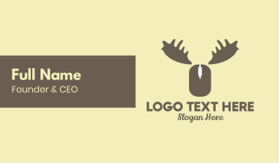 Online Moose Business Card Image Preview