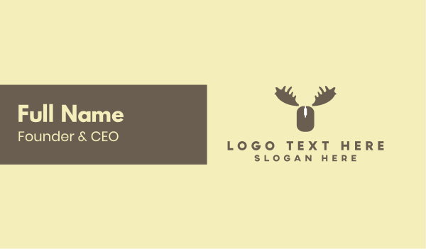 Online Moose Business Card Design Image Preview