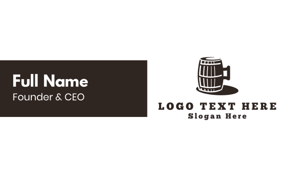 Beer Barrel Business Card Design Image Preview