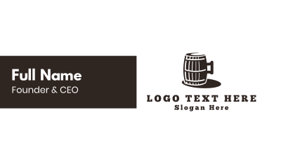 Beer Barrel Business Card Image Preview