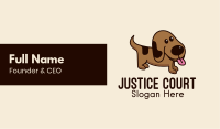 Brown Puppy Dog  Business Card Image Preview