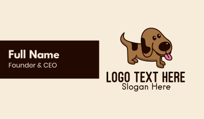 Brown Puppy Dog  Business Card Image Preview