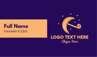 Moon Star Umbrella Business Card Design Image Preview
