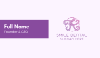 Fancy Purple Gradient Letter K Business Card Image Preview