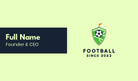 Soccer Pitch Shield Business Card Image Preview
