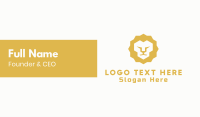 Lion Face Business Card Design