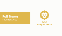 Lion Face Business Card Image Preview