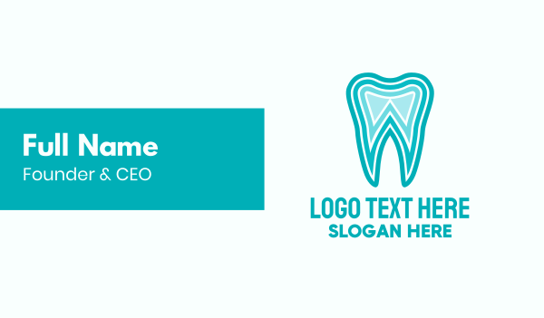 Blue Tooth Dentist Business Card Design