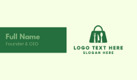 Green Bag Restaurant  Business Card Design