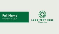 Green Tribal Globe Letter Business Card Image Preview