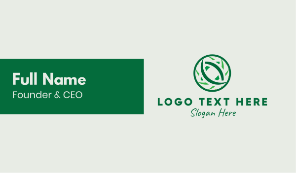 Green Tribal Globe Letter Business Card Design Image Preview