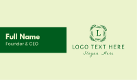 Palm Leaves Lettermark  Business Card Design