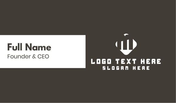 Simple Cube Lettermark Business Card Design Image Preview