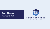 Hexagonal Hands Software Startup Business Card Image Preview