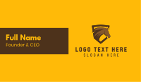 Brown Horse Shield Mascot Business Card Image Preview